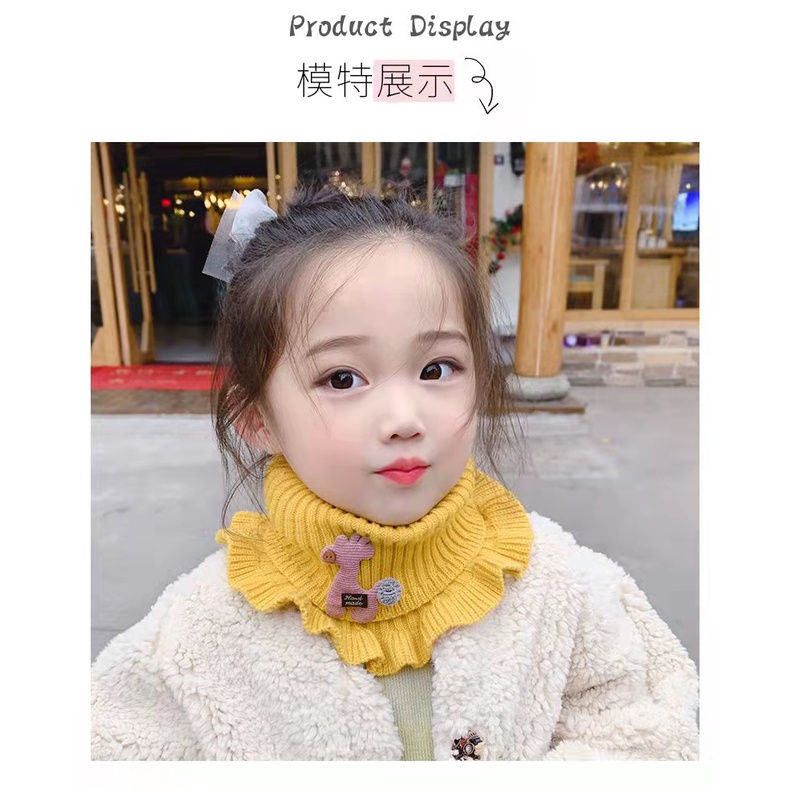 ผ้าพันคอเด็ก-ชุดคลุมคอ คลุมศรีษะเด็ก-กันหนาว ผ้านุ่ม น่ารัก ยืดได้ดี - รูปที่ 6