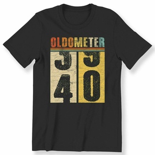 T-shirt  เสื้อยืด ลาย Oldometer 40Th Birthday สําหรับผู้ชาย ไซซ์ 40S-5XL