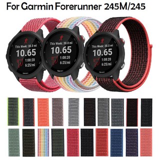 สายนาฬิกาไนล่อน สำหรับ Garmin forerunner 245M  245  Nylon forerunner 645 Strap Vivoactive3  Garmin Venu  Vivomove HR