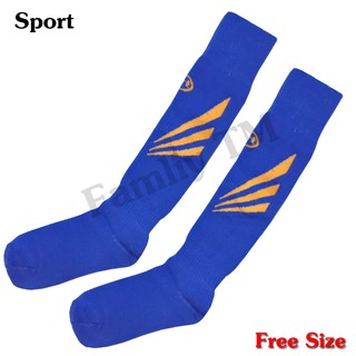 ถุงเท้าฟุตบอล Sport Socks ใส่ได้ทั้ง ชาย หญิง Free size 1 คู่