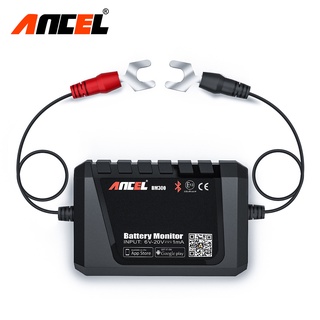 Ancel Battery Tester เครื่องทดสอบแบตเตอรี่ไฟฟ้า BM300 12V สําหรับ Android IOS Via BT