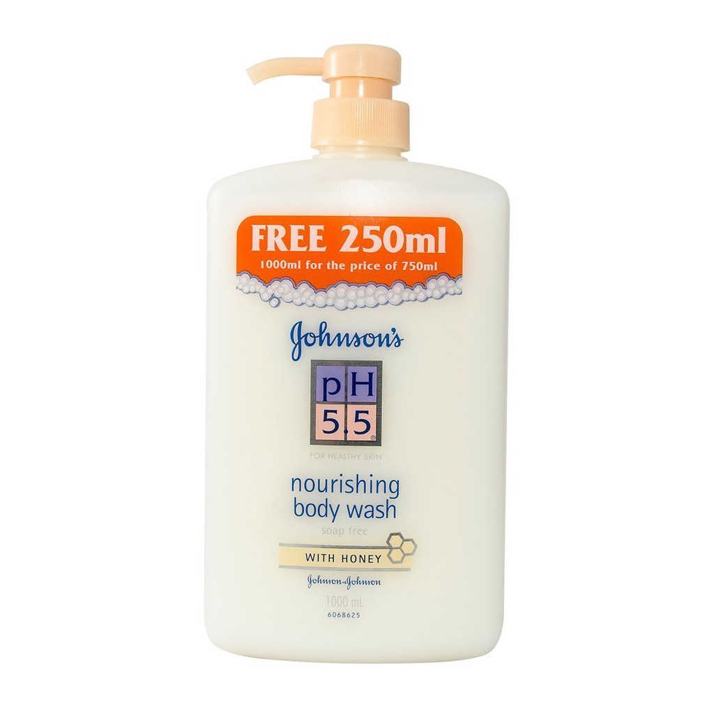 Johnson's pH5.5 Nourishing Body Wash with Honey 1000ml. Shopee Thailand