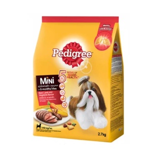 🔥ขายดี!! PEDIGREE เพดดิกรี อาหารสุนัขพันธุ์เล็ก รสเนื้อวัว เนื้อแกะและผัก 2.7 กก. 🚚พร้อมส่ง!! 💨