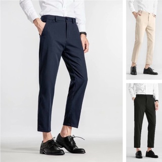 Korean fashion basic casual business suit trousers men