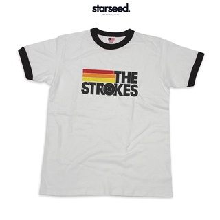 เสื้อยืดแขนสั้น พิมพ์ลายโลโก้ The STROKES สําหรับผู้ชาย