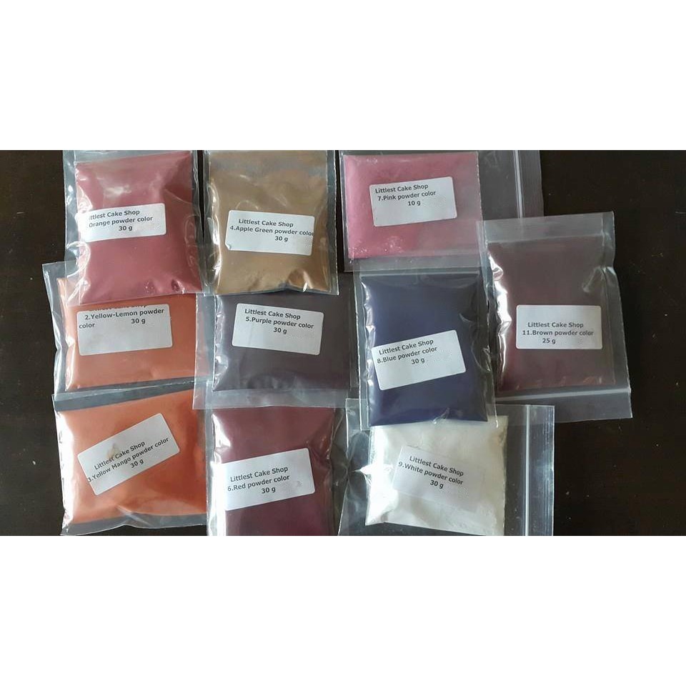 {แบบแบ่ง} สีผงใส่มาการอง ขนม ฟองดอง กัมเพสได้หมดค่ะ สีผสมอาหาร พร้อมส่ง ส่งไวมาก