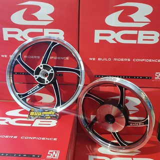 ล้อแม็ก (Racing Boy) ขอบ 14 CLICK125I สีดำปัดก้าน รหัสสินค้า 018961