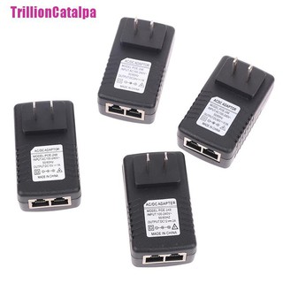 ราคา[Trillion] หัวฉีดพาวเวอร์ AC 110V-240V เป็น DC 12V 15V 24V 48V 0.5A 1A POE