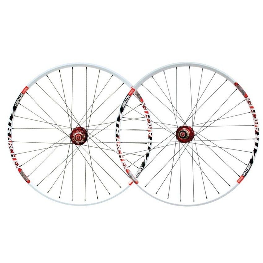 OPTIMA ชุดล้อ MTB 26 NOTUBES ZTR ARCH EX 32H WHT 26"+ RED DA01