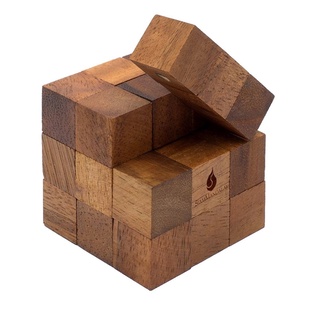 SiamMandalay Snake Cube Wooden Puzzle 2.25" เกมเต๋างู เกมไม้ปริศนา ฝึกสมอง เสริมทักษะ ผลิตในไทย เพื่อการศึกษา