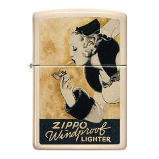 48198 Zippo Windy Design ของแท้ รับประกันตลอดชีวิต นำเข้าและจำหน่ายโดยตัวแทนจำหน่าย