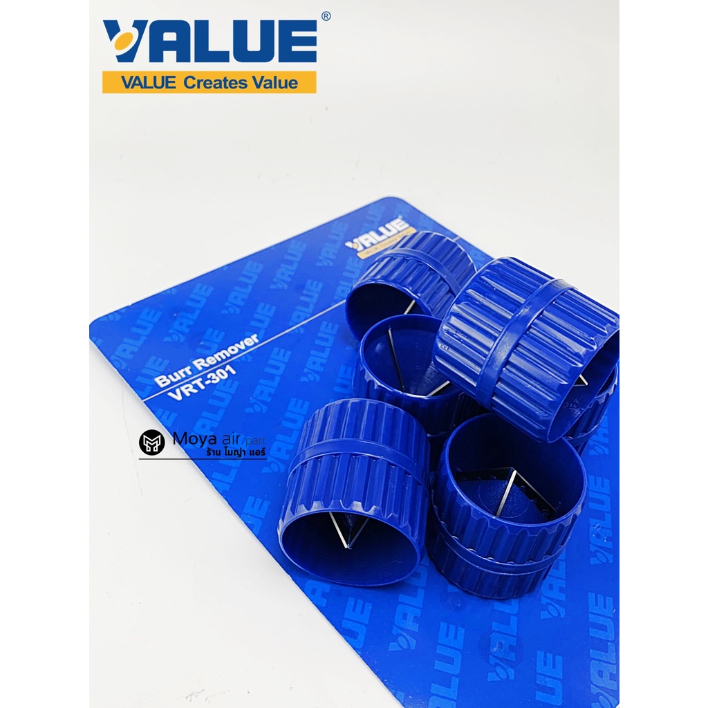 Reamer รีมเมอร์ ลบคมท่อ Value แท้100% รุ่น VRT-301 ใช้ได้ท่อทองแดง ท่ออลูมิเนียม ลบได้ทั้งขอบนอกและรูใน