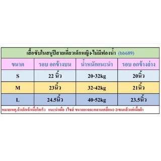 เสื้อซับในเด็กหญิง แบบสายเดี่ยวครึ่งตัว มี3ไซส์ให้เลือกซื้อ ส่งจากไทย🇹🇭
