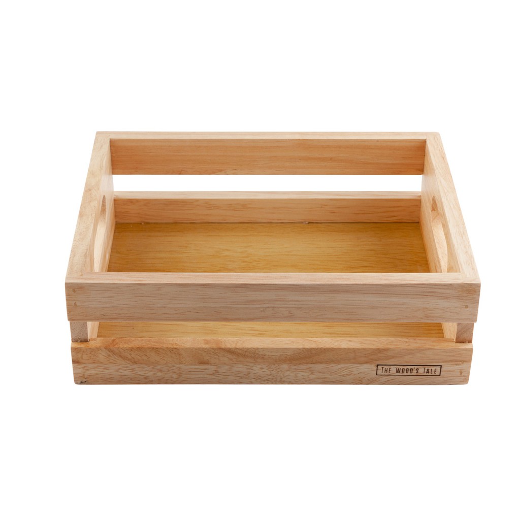 THEWOOD 'S TALE ลังไม้ กล่องไม้ WOODEN BOX B จากไม้ธรรมชาติ มี 4 ไซส์