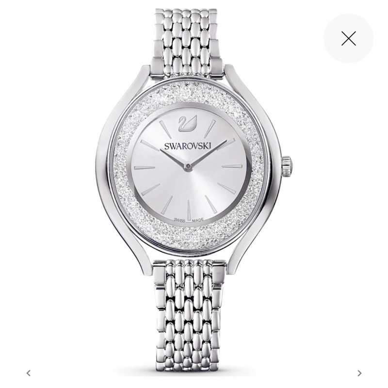 นาฬิกา Swarovski แท้💯% Crystalline Aura watch Metal bracelet, Silver-tone