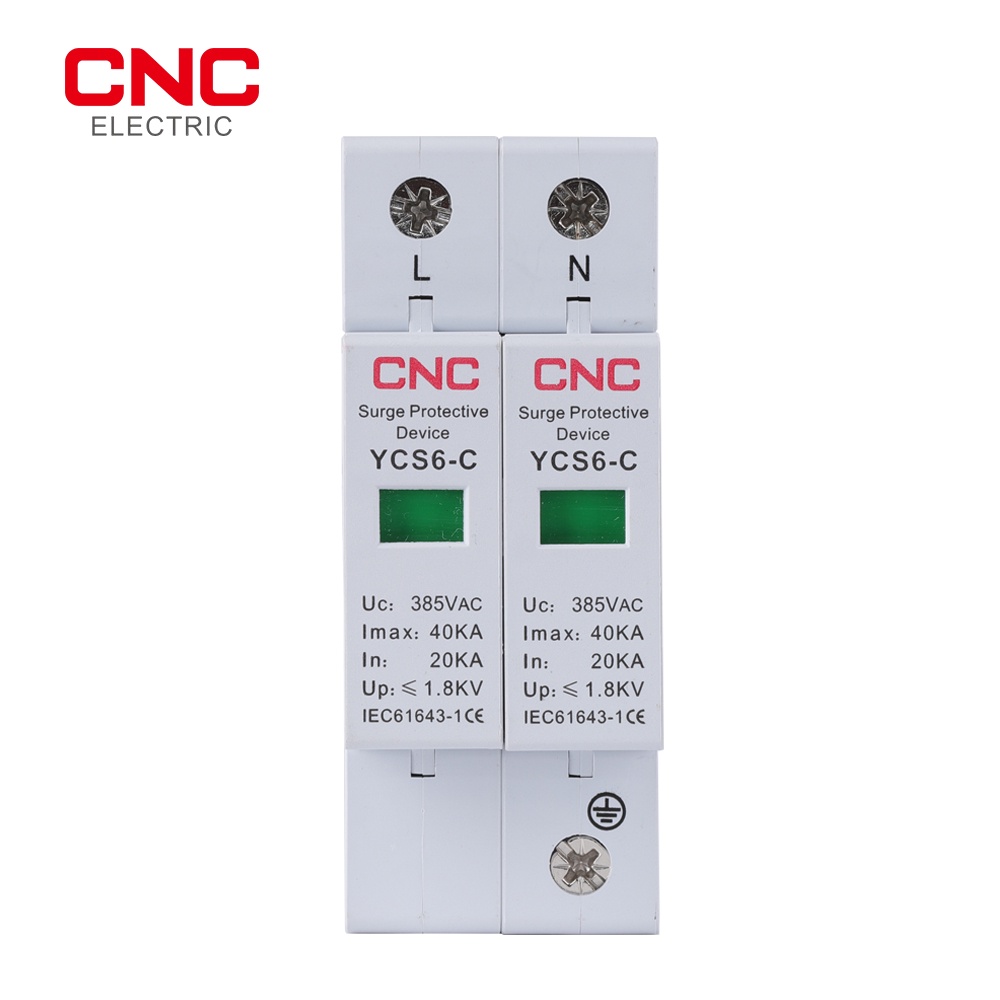 อุปกรณ์ป้องกันไฟกระชาก CNC YCS6-C DC 2P 600 800 1000VDC 20-40kA SPD