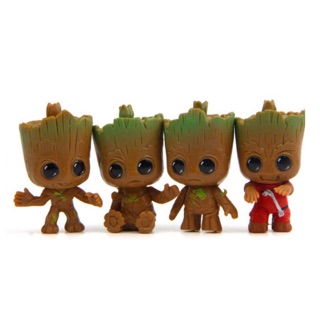 ⚠️พร้อมส่ง⚠️Groot กรู๊ทตัวจิ๋ว 1เซ็ทมี4ตัว