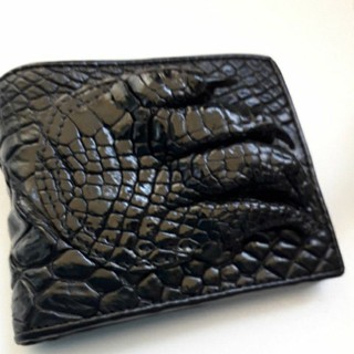 crocodile  paw   pocket coin wallet  กระเป๋าหนังจระเข้แท้