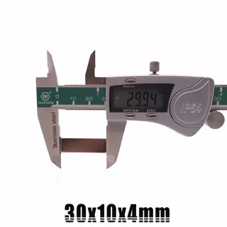 10ชิ้น แม่เหล็กนีโอไดเมียม สี่เหลี่ยม 30x10x4มิล Magnet Neodymium 30x10x4mm แม่เหล็กแรงสูง 30*10*4mm แม่เหล็ก 30*10*4มิล