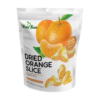 มาใหม่ !! ส้มกลีบอบแห้ง  ขนาด 70 กรัม Dried Orange "WHITE SERIES"