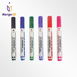 ปากกาไวท์บอร์ด สตาบิโล Stabilo หัวกลม Plan Whiteboard Marker