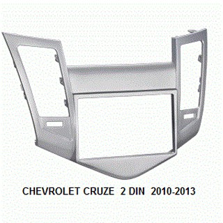 หน้ากากวิทยุ CHEVROLET CRUZE 2DIN 18cm. สีเงิน