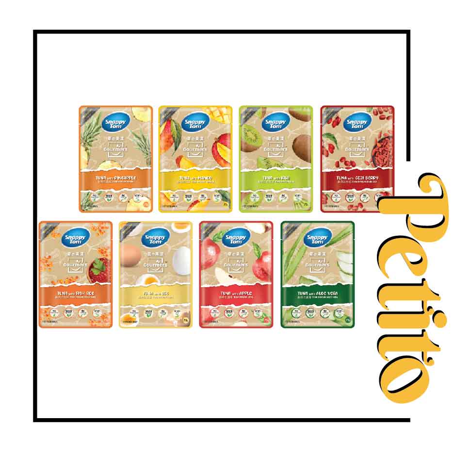[Snappy Tom]Snappy Tom Gourmers Pouch Series 70g / Healthy Series / อาหารแมวพรีเมี่ยม / Makan Kucing