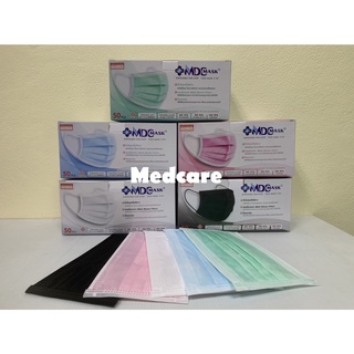 MDC MASK NEW มาร์ค หน้ากากอนามัย 3 ชั้น​ เกรดการแพทย์ (50 ชิ…