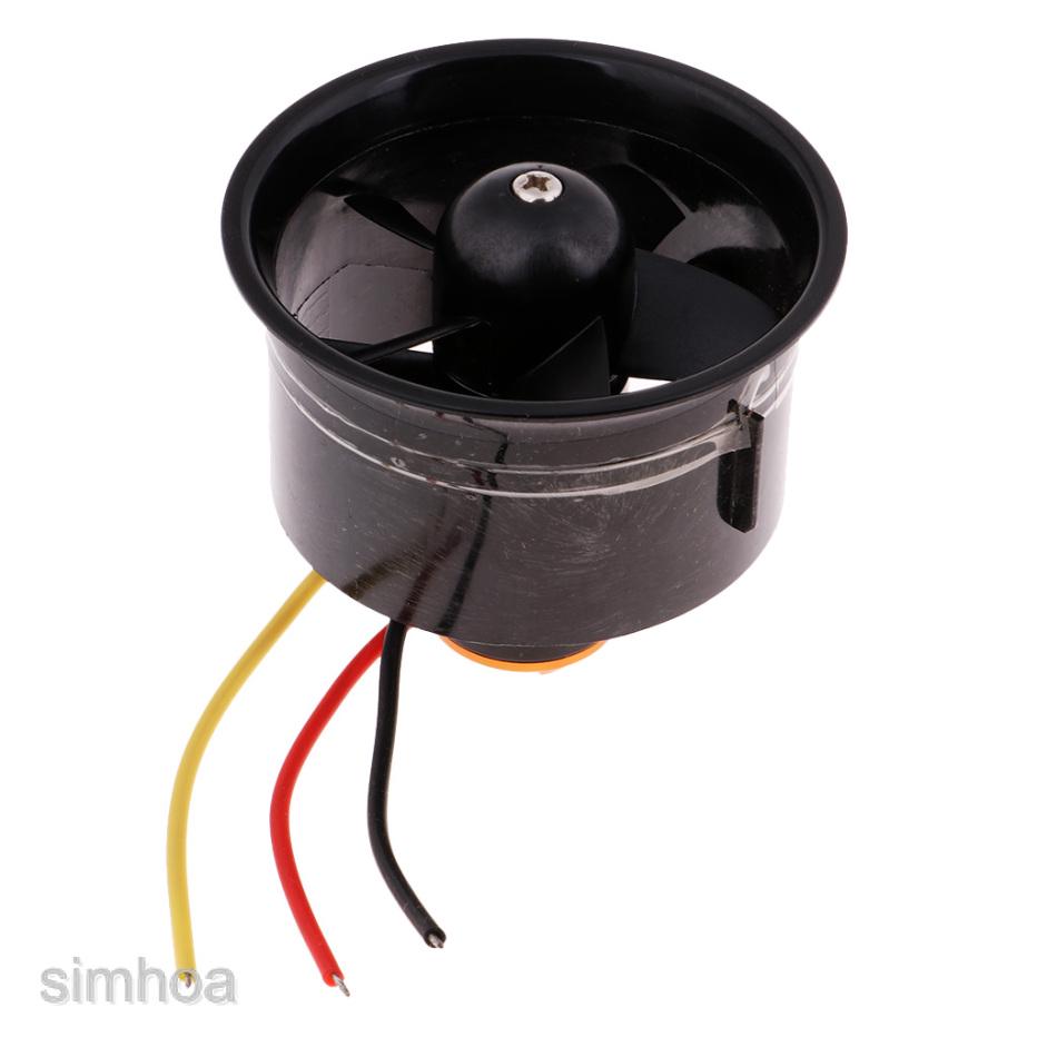 64mm Duct Fan QF2611-4500KV Brushless Motor 5-Blade for RC EDF Jet Airplane