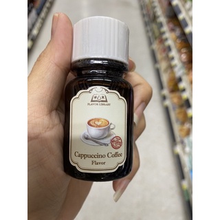 วัตถุแต่งกลิ่นรสเลียนธรรมชาติ กลิ่น กาแฟ ตรา เฟลเวอร์ ไลบรารี 30 ml. Cappuccino Coffee Flavor ( Flavor Library Brand )