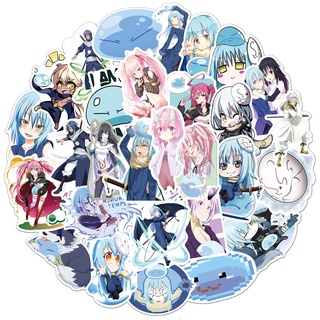 50PCS That Time I Got Reincarnated As A Slime Cool Japanese Anime Stickers for Kids Teens Adults Fans Decor Water Bottles Laptops Skateboard Computer