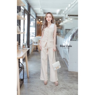 Set 2 Pcs. Set Blazer เสื้อแขนกุด