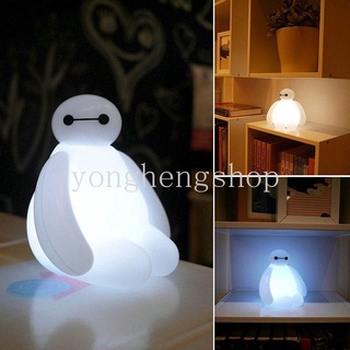 โคมไฟตั้งโต๊ะ LED รูปฮีโร่น่ารัก 6 BayMax เปลี่ยนสีได้ 7 สี สําหรับตกแต่งงานวันเกิดเด็ก