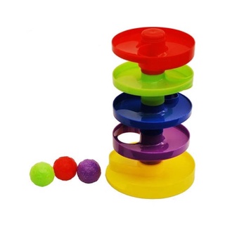 ทาวเวอร์บอล Rolling Tower Ball พร้อมลูกบอล 3 ลูก 3 สี ของเล่นเด็ก เสริมพัฒนาการ