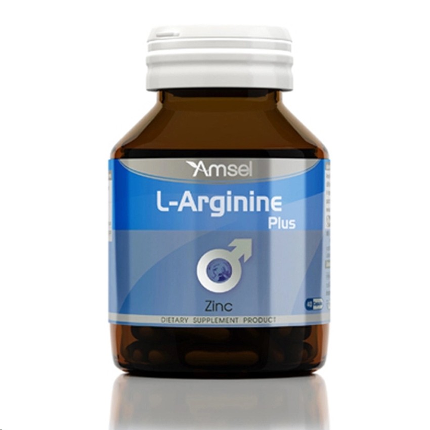 Amsel L-Arginine Plus Zinc 40 แคปซูล (1 กระปุก)
