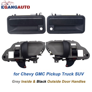 มือจับประตูรถยนต์ ด้านนอก ฝั่งซ้าย และขวา สําหรับ Chevy Suburban GMC 4 ชิ้น 15708044,15708043