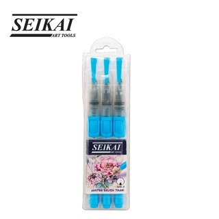 SEIKAI ชุดพู่กันแท๊งค์กลม 3 ด้าม (BRUSH TANK) 1 ชุด