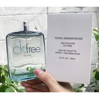 ของแท้ Calvin Klein CK Free for Men Eau De Toilette 100ml. กล่อง Tester (เคาเตอร์ 3,850฿)  เพิ่มเสน่ห์ความหอมอันเย้ายวน