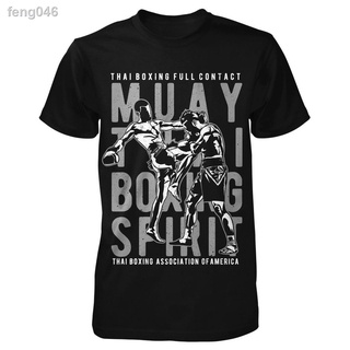 ✙❡△Muay Thai Spirit Mma Kampfsport Boxen Gym คาราเต้ Judo Hter Ko Tshirt ชายรอบคอเกาหลีสไตล์ 100% Pure Cotton T เสื้อแขน