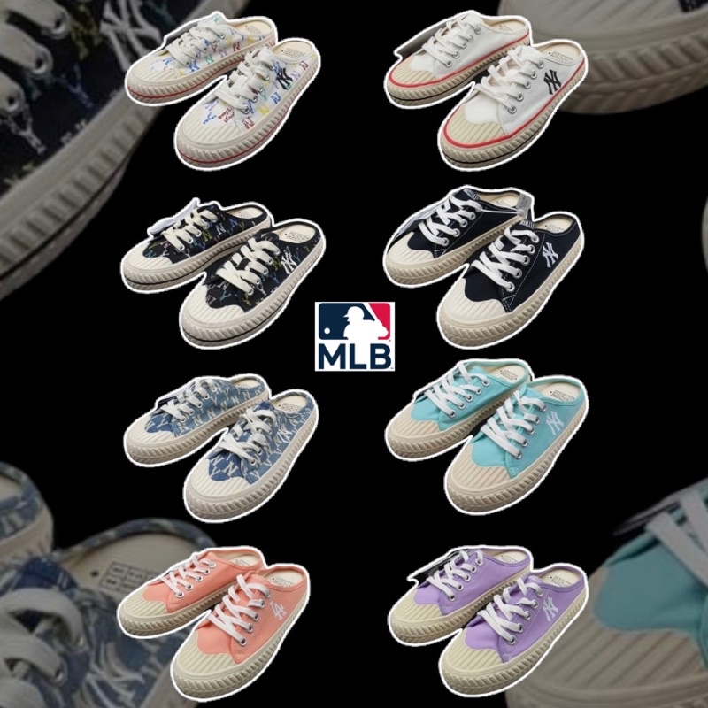รองเท้าเปิดส้น MLB playball origin mule 🇰🇷 #MlbPlayblOriginMule #รองเท้าผ้าใบMLB #รองเท้าเปิดส้นMLB