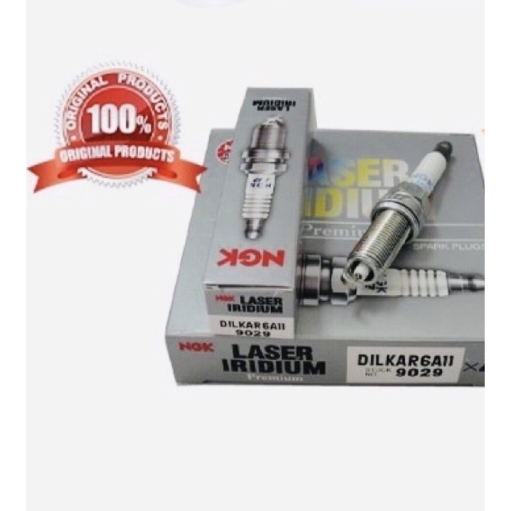 แท้ หัวเทียน NGK DILKAR6A-11 Iridium แท้ สำหรับ Nissan Almera, Nissan March 1.2L (HR12DE) ราคาต่อ 1 