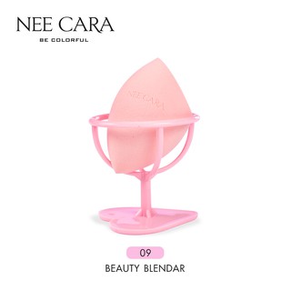 NEE CARA นีคาร่า นีคาร่า ฟองน้ำแต่งหน้า พัฟแต่งหน้า ฟองน้ำ พร้อมที่วาง N201 BEAUTY BLENDER SPONGE PUFF