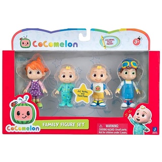 CoComelon Family Figure Set 4-Pack JJ TomTom YoYo ชุดฟิกเกอร์ครอบครัว CoComelon JJ TomTom YoYo 4 แพ็ค