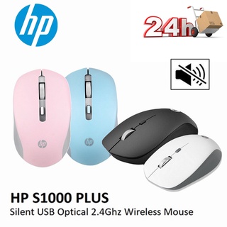 {Cod} Hp S1000 Plus เมาส์ไร้สาย 2.4Ghz 1600Dpi ตัวรับสัญญาณ Usb - 24H Ship