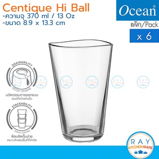 Ocean แก้วน้ำ 370 ml (6ใบ) Centique Hi Ball P03162 โอเชียน