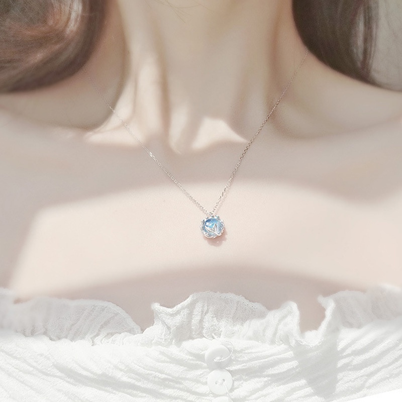 สร้อยคอโซ่เงินแท้ S925 จี้รูปปลา เรียบง่าย เครื่องประดับแฟชั่น สําหรับนักเรียน ผู้หญิง ขายส่ง