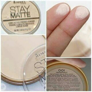 แป้ง Rimmel Stay Matte Longlasting Pressed Powder #001