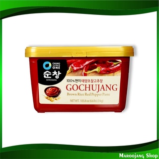 ซอสพริกเกาหลี 3 กิโลกรัม ชองจองวอน โกชูจัง Cheong Jeong Won Gochujang Korean Chili Chilli Sauce Paste ซอสพริก ซอสเกาหลี