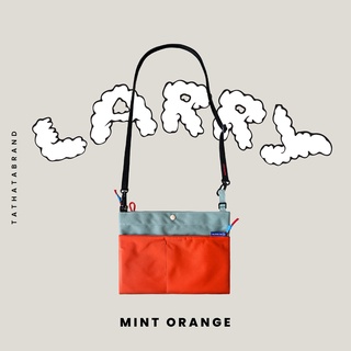 Larry relife mint orange bag กระเป๋าใส่ไอแพด แทปเลต มีสายสะพาย รุ่นลารี่สีมินท์ส้ม