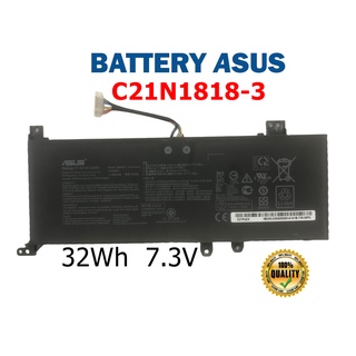 ASUS แบตเตอรี่ C21N1818-3 ของแท้ (สำหรับ X509 X509JA X509MA X409F X409FB Y5200F FL8700F C21N1818-2) ASUS Battery อัสซุส